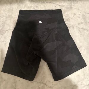 lululemon athletica Black Camo Athletic Shorts